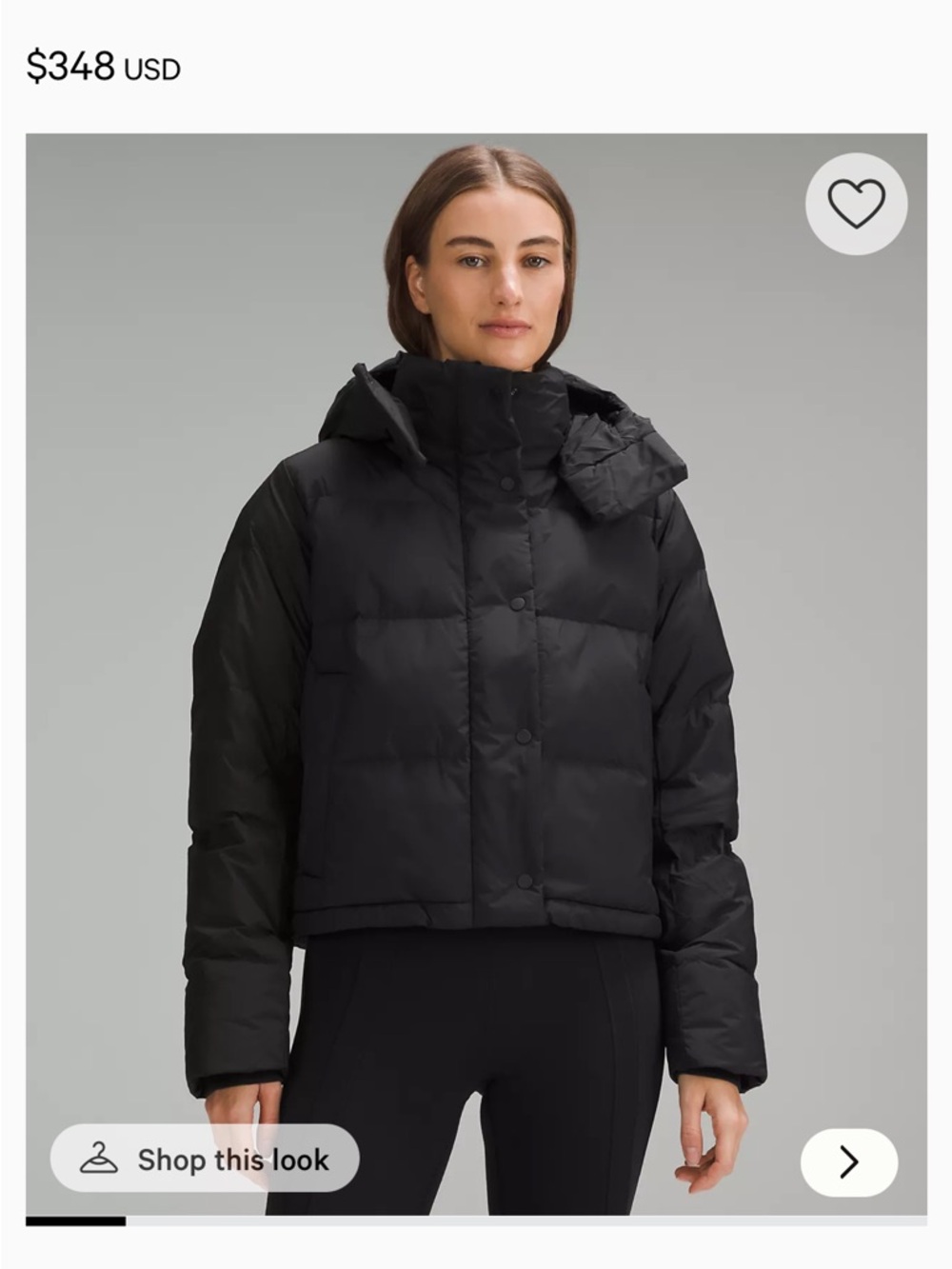 Lululemon Wunder puff jacket